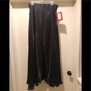 JS Collections black formal long skirt, NWT
